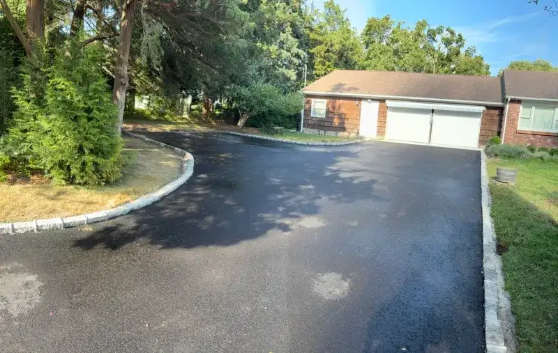 Residential Asphalt Driveway Resurfacing project on Long Island