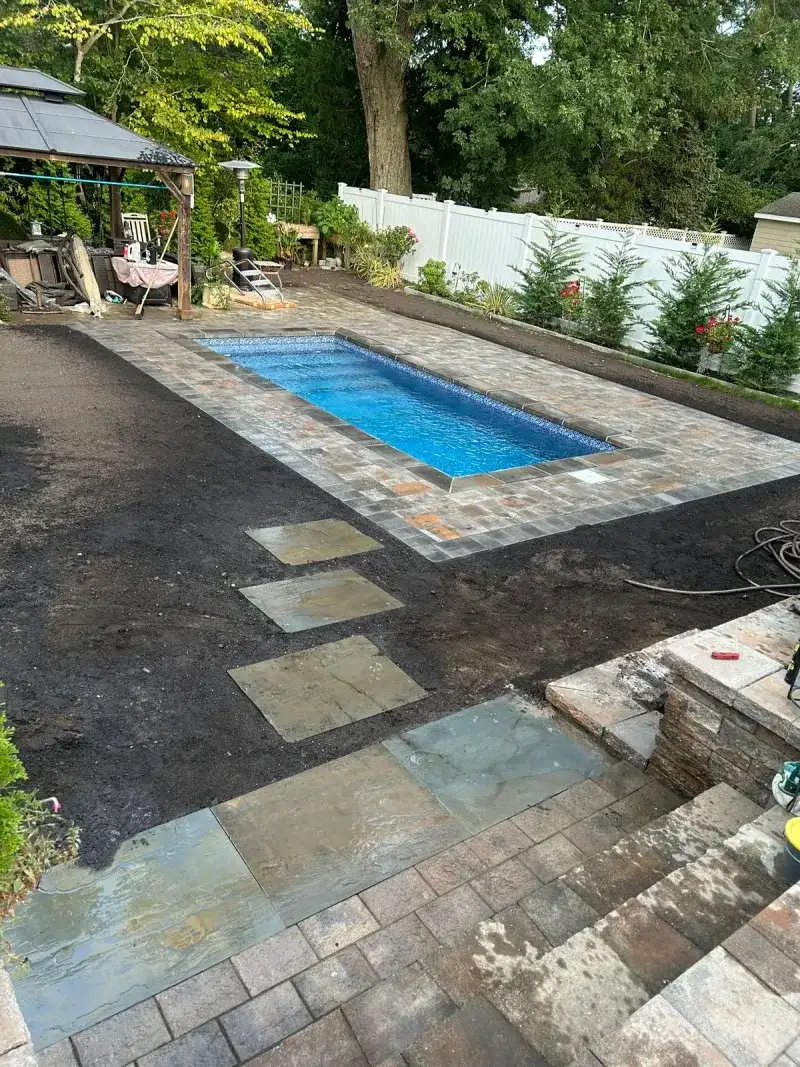 Pool Pavers project on Long Island