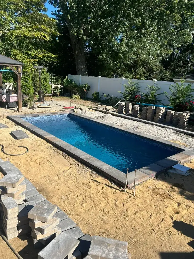 Pool Pavers - Before