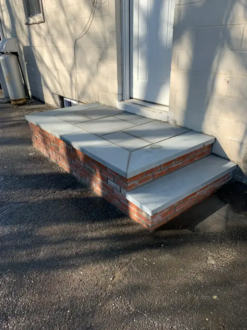 Brick and Slate Stoop